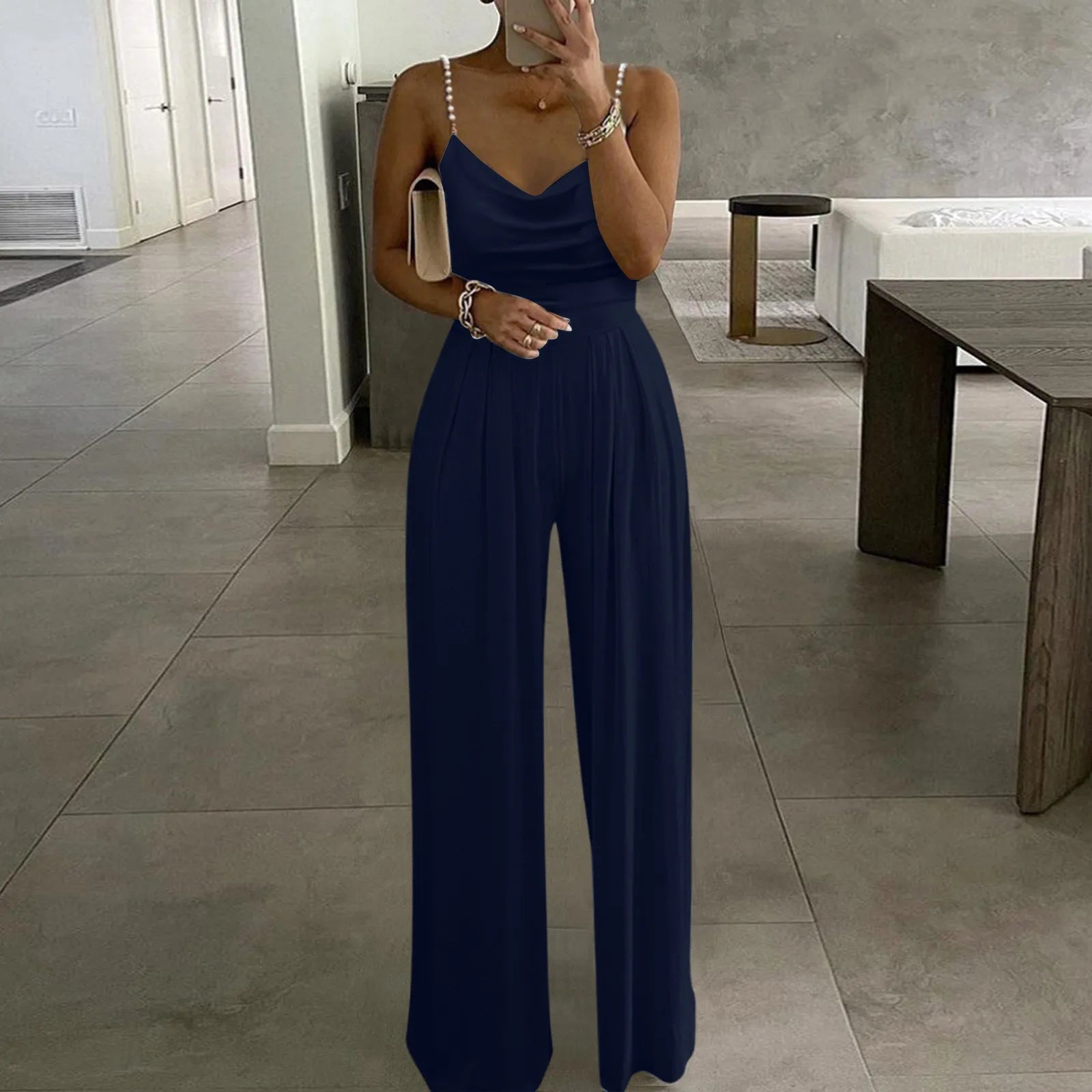 Chic Backless Summer Jumpsuit - WellnessWays Fitness and Wellbeing