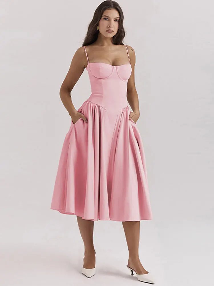 Chic Elegant Summer Party Dress - WellnessWays Fitness and Wellbeing