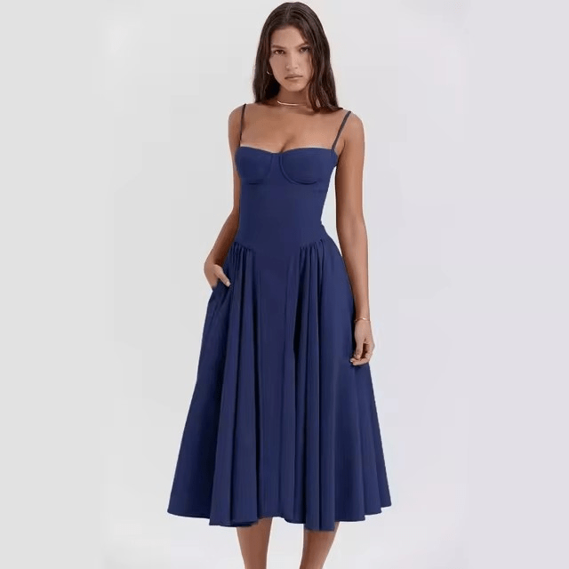 Chic Elegant Summer Party Dress - WellnessWays Fitness and Wellbeing