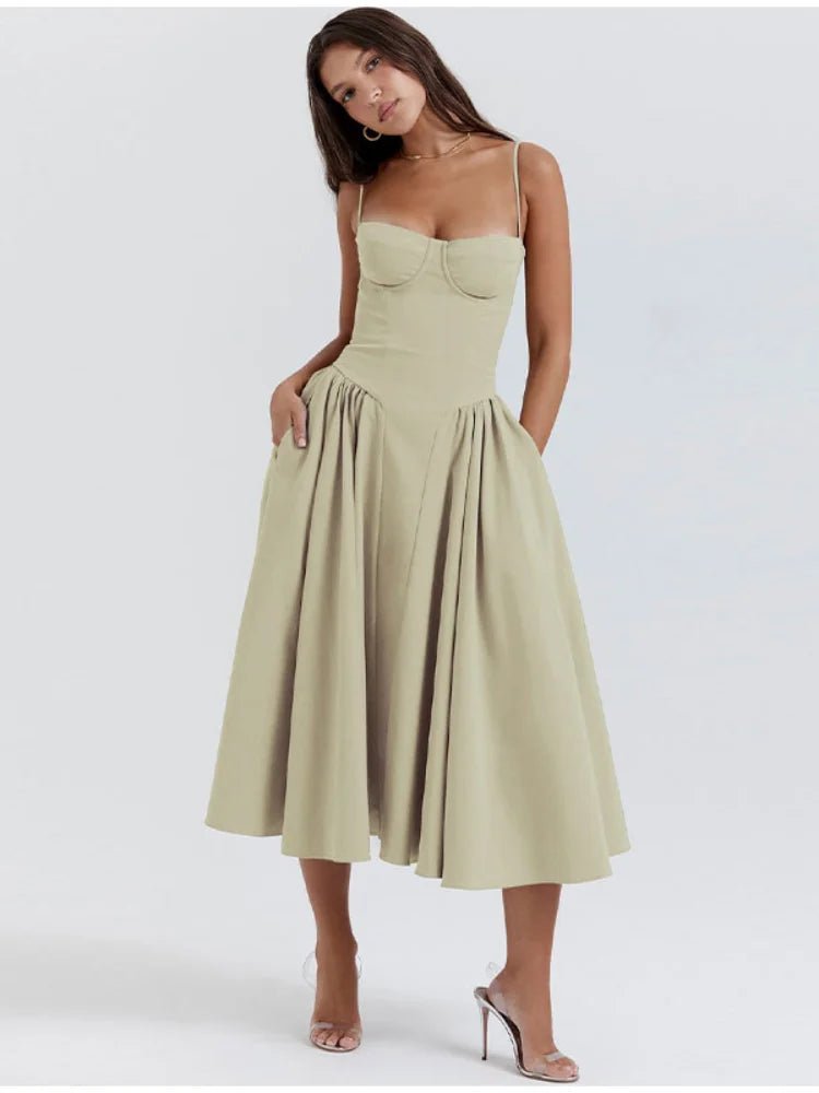 Chic Elegant Summer Party Dress - WellnessWays Fitness and Wellbeing