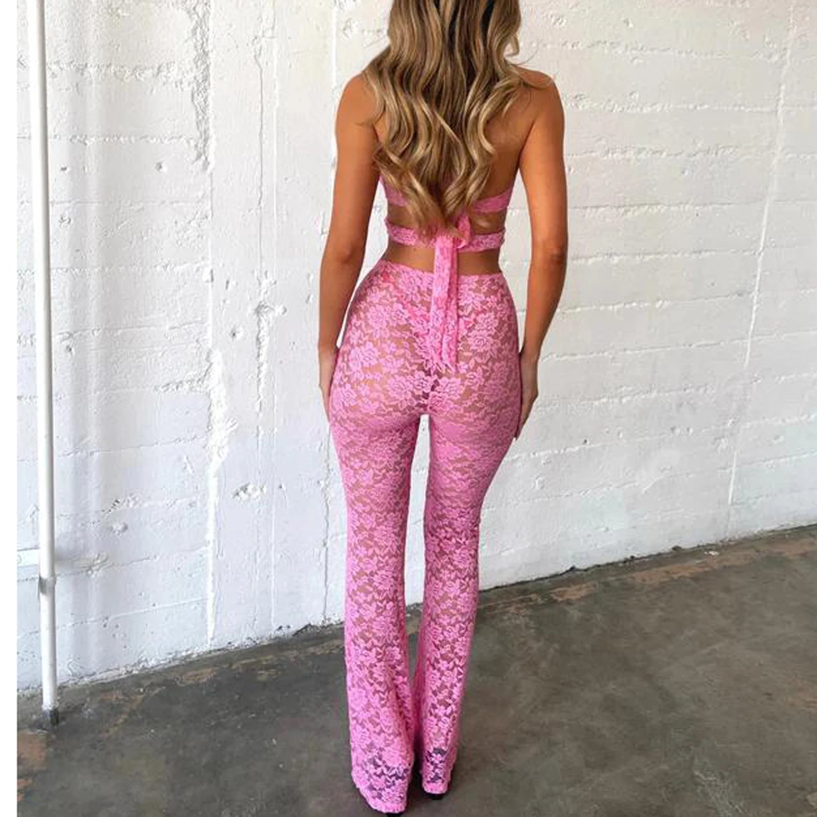 Chic Lace Mesh Jumpsuit - WellnessWays Fitness and Wellbeing