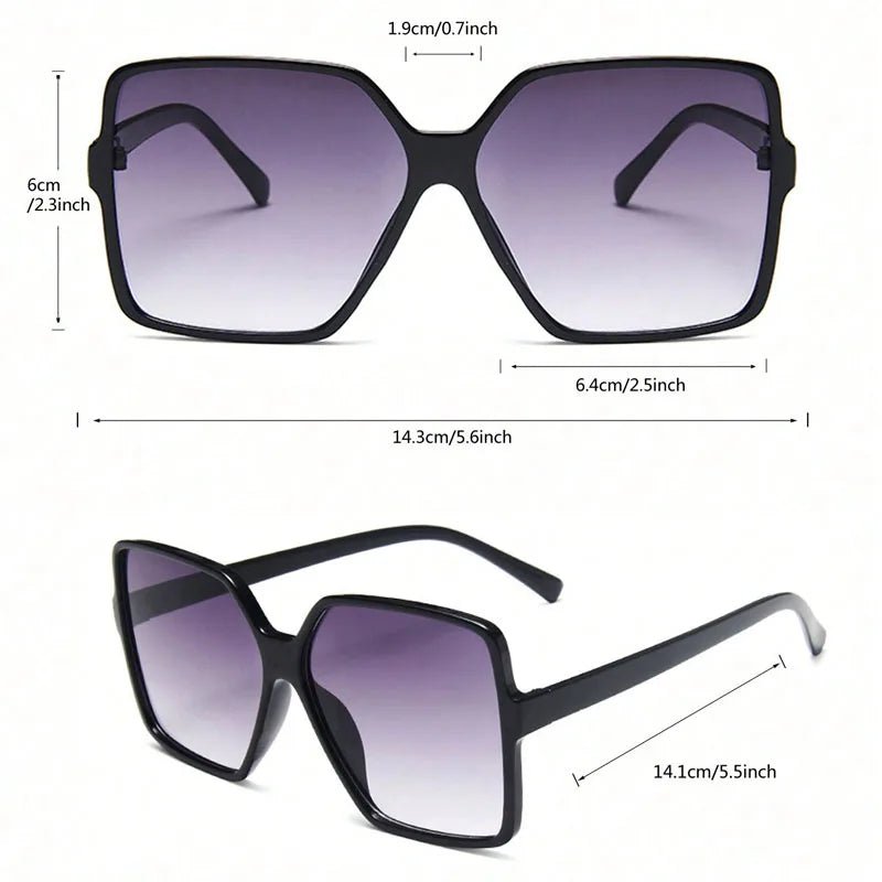 Chic Retro Oversized Sunglasses - WellnessWays Fitness and Wellbeing