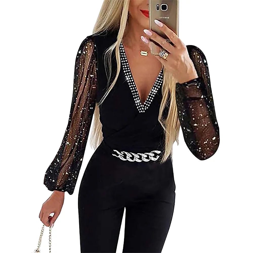 GlamChic Women's Jumpsuit - WellnessWays Fitness and Wellbeing