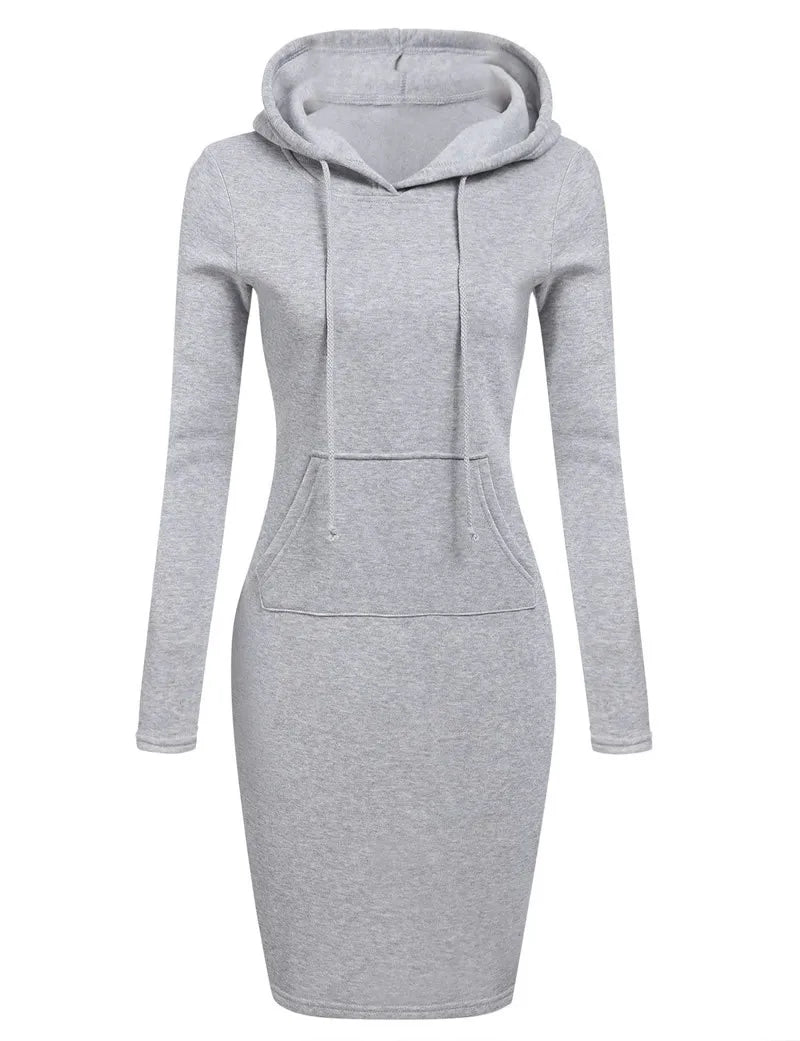 Chic Hooded Dress for Women