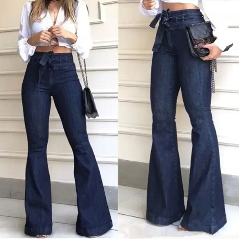 High Waist Flare Jeans for Women