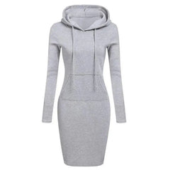 Chic Hooded Dress for Women