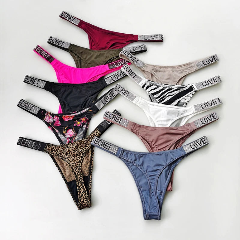 Sparkle Low Waist Thong Panties