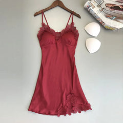 Ice Silk Lace Nightwear Set