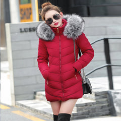 Cozy Women’s Long Fur Collar Coat