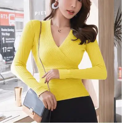 Chic V-Neck Women’s Sweater