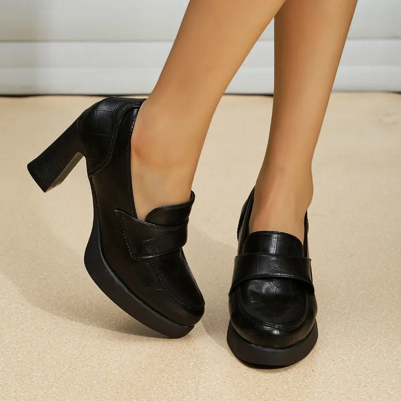 Vintage Chic Platform Heels