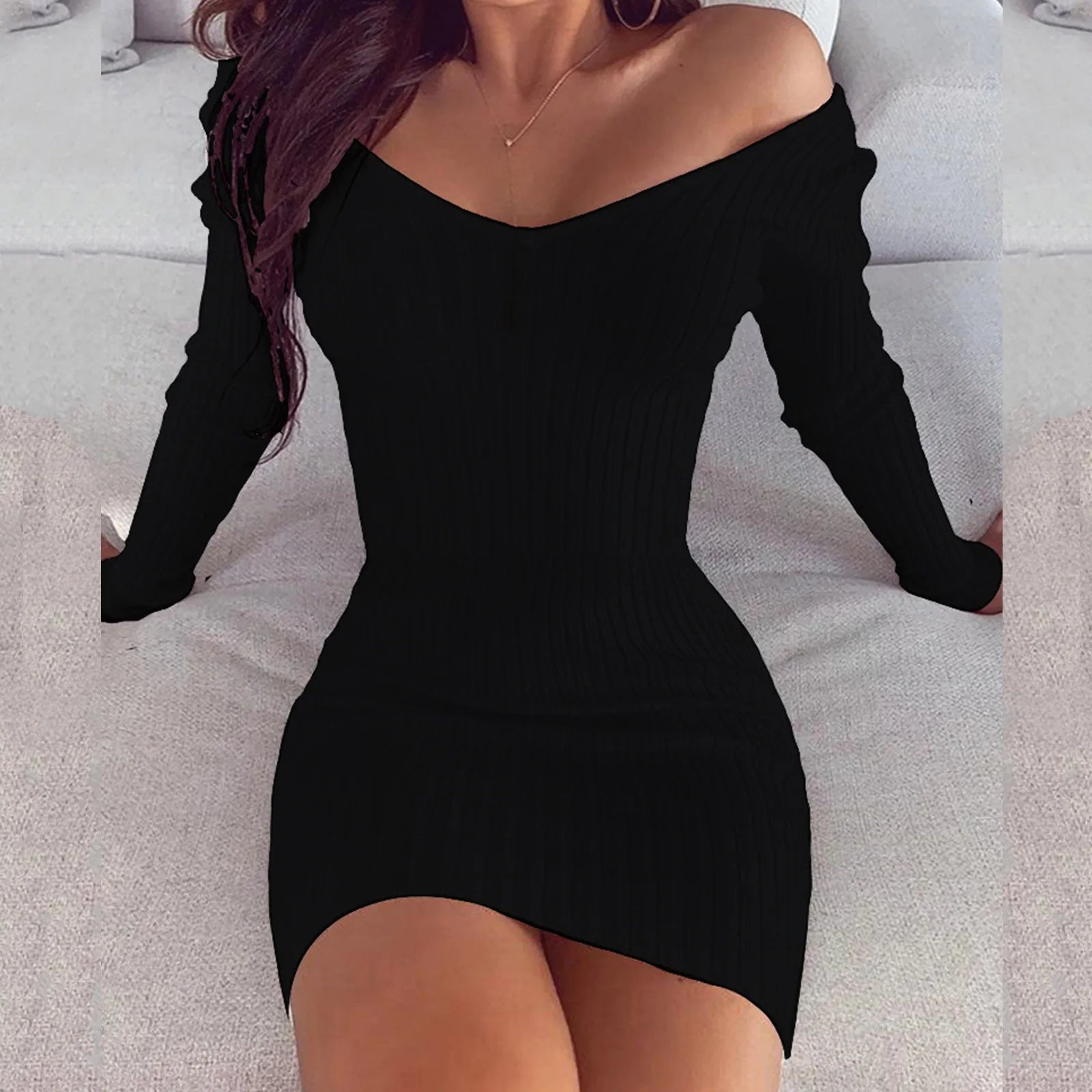 Chic Autumn Bodycon Dress