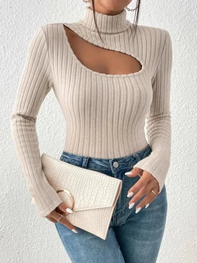 Sexy Slim Fit Turtleneck Top