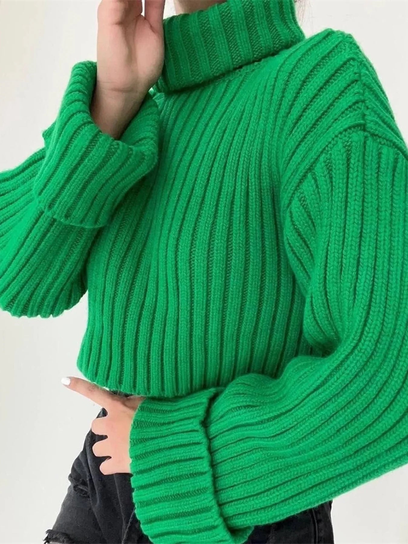 Cozy Knit Turtleneck Sweater