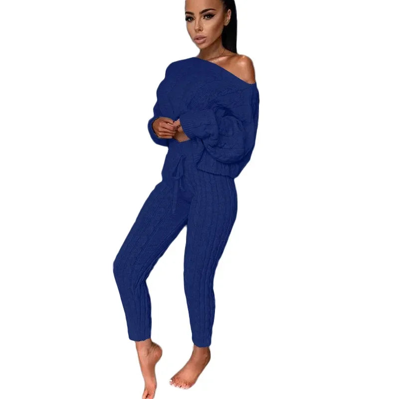 Cozy Knit Two-Piece Women Set