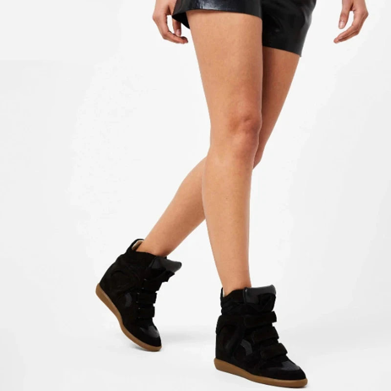 Hightop Wedge Ankle Boots