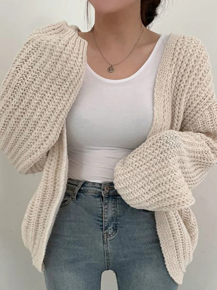 Sweet Knit Lantern Cardigan