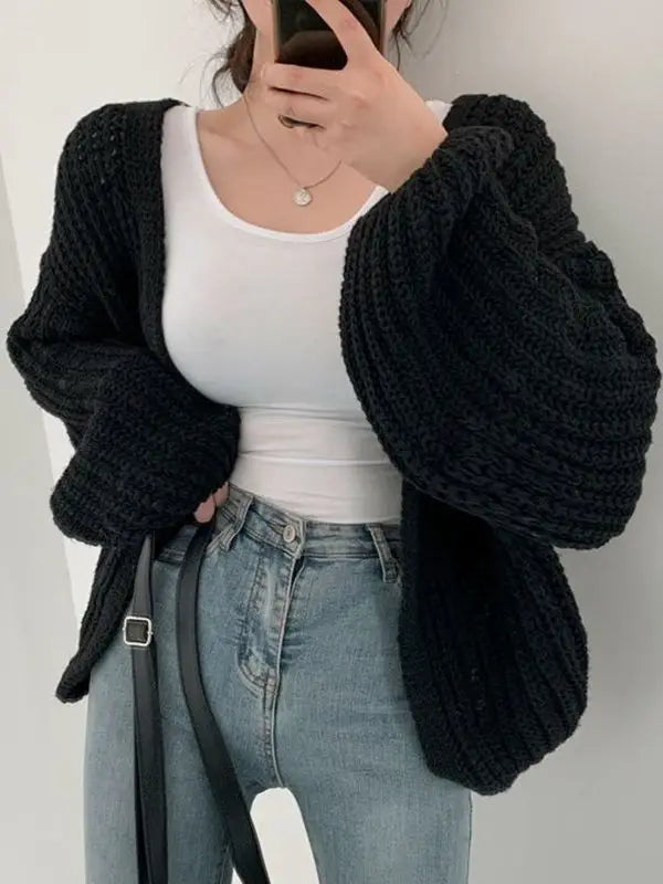 Sweet Knit Lantern Cardigan