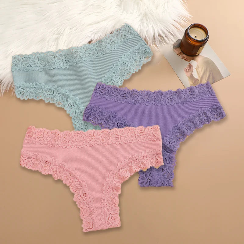 Floral Lace Comfort Briefs