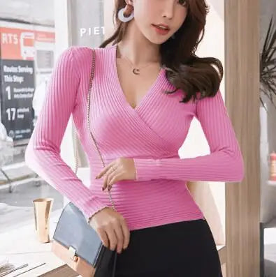 Chic V-Neck Women’s Sweater