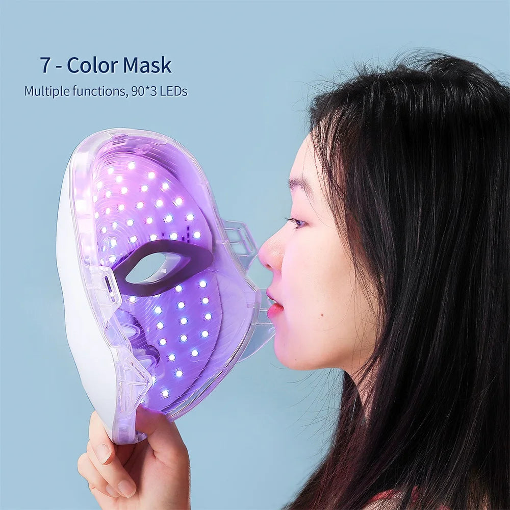 Home Facial Neck LED Photon Skin Rejuvenation Therapy Masks