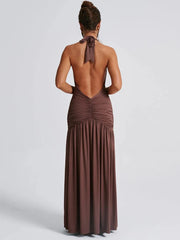 Elegant V-Neck Maxi Dress