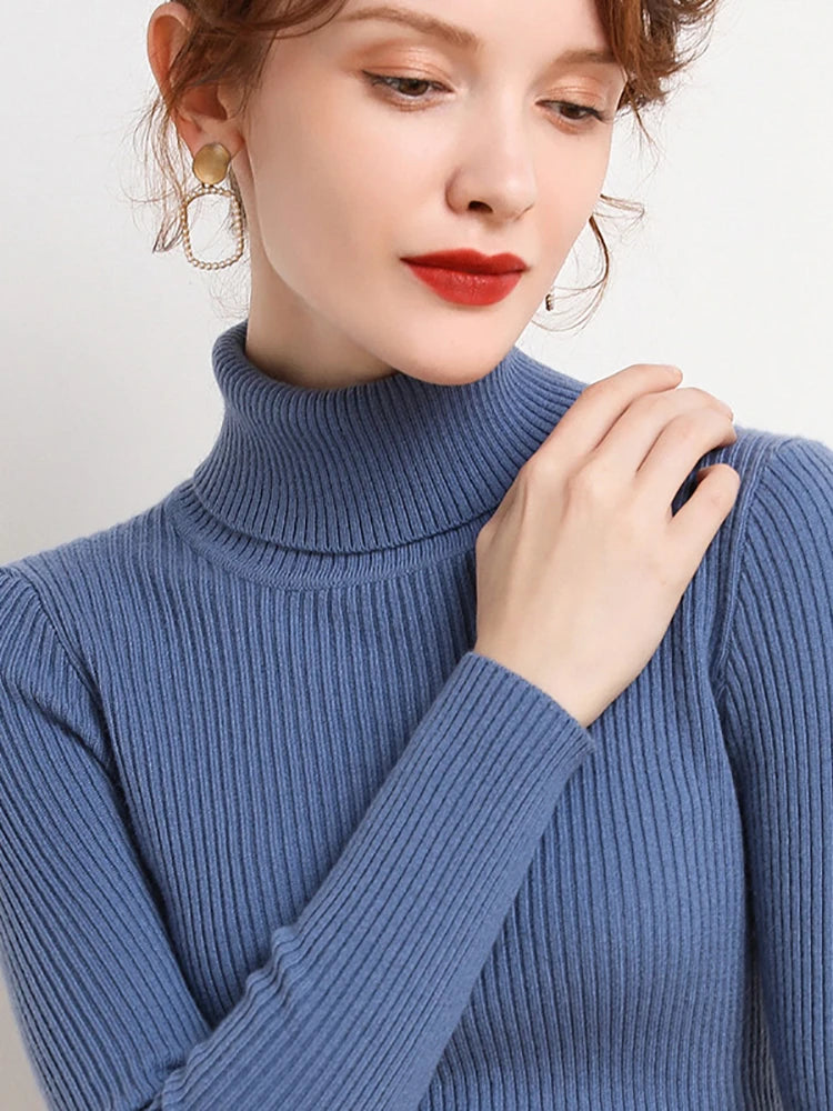 Cozy Cashmere Turtleneck Sweater