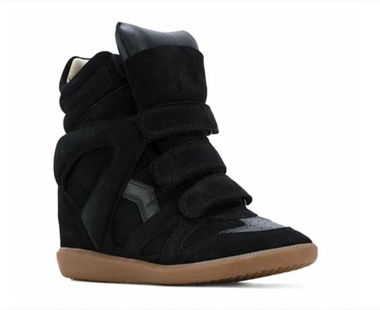 Hightop Wedge Ankle Boots