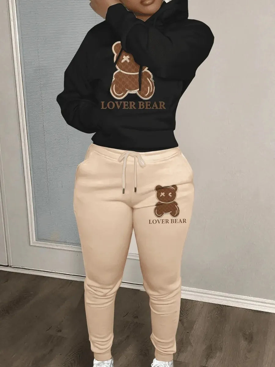 Cozy Lover Bear Tracksuit Set