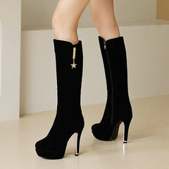 Knee-High Platform Boots