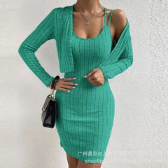 Elegant Bodycon Dress Set