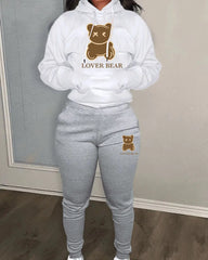 Cozy Lover Bear Tracksuit Set