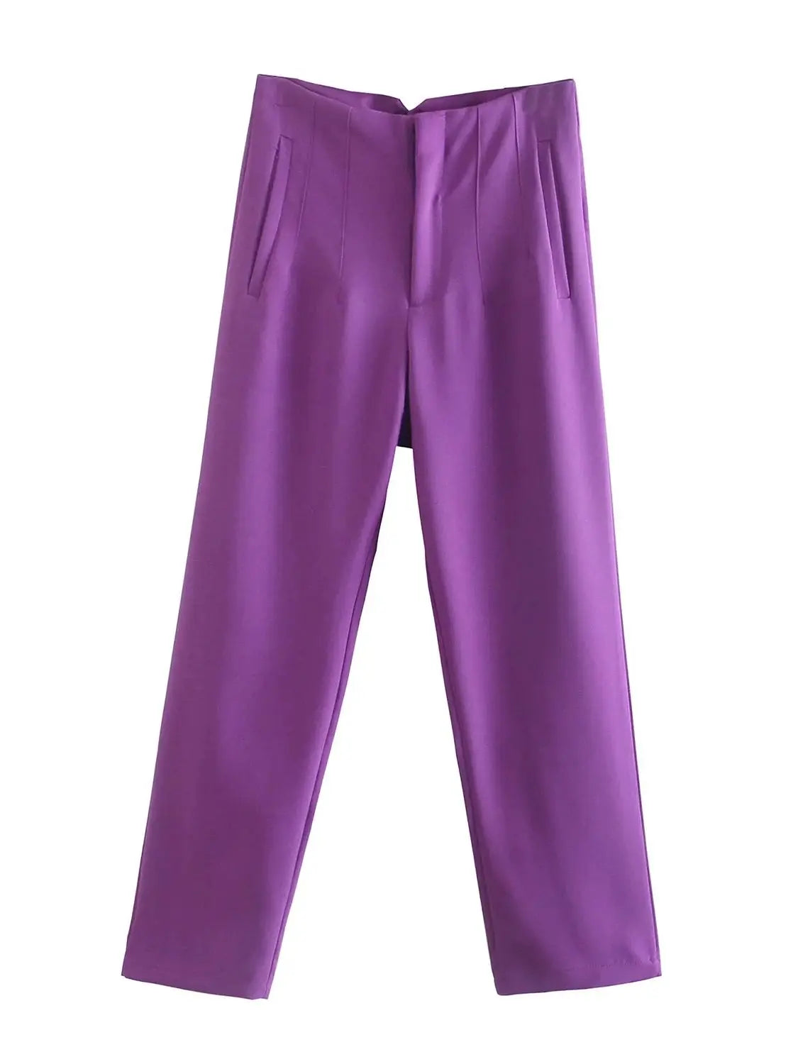 Chic Vintage High Waist Trousers