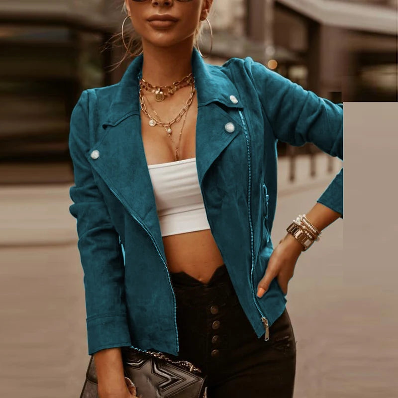 Stylish Leather Bomber Jacket