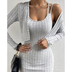 Elegant Bodycon Dress Set