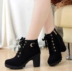 Winter Waterproof Heeled Boots