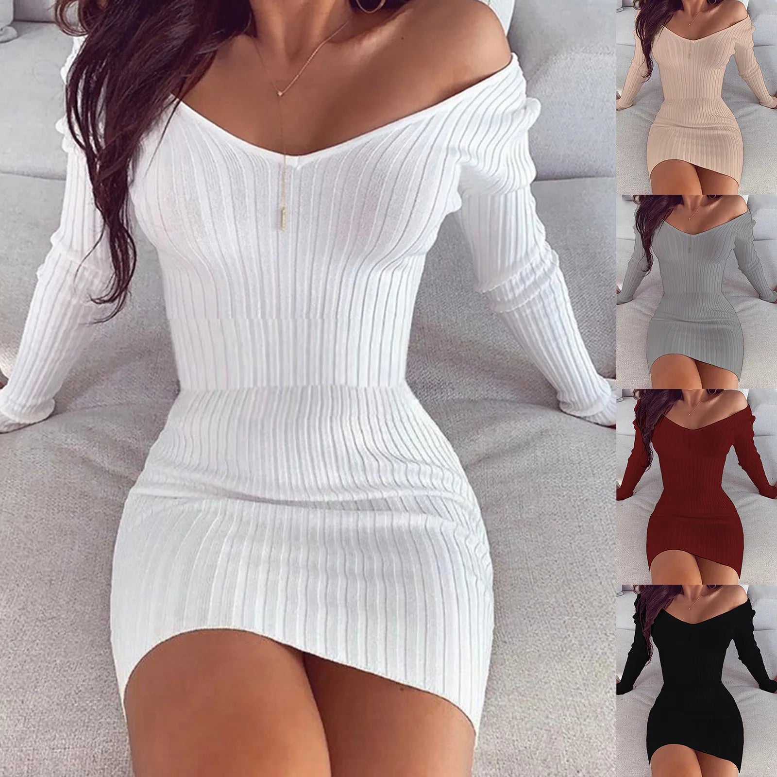 Chic Autumn Bodycon Dress