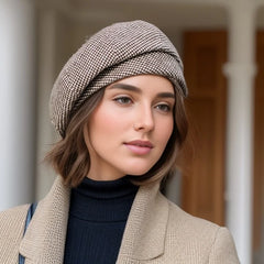 Elegant Vintage Wool Beret for Women