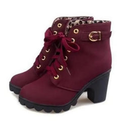 Winter Waterproof Heeled Boots