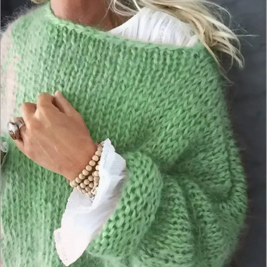 Cozy Mohair Lantern Sweater