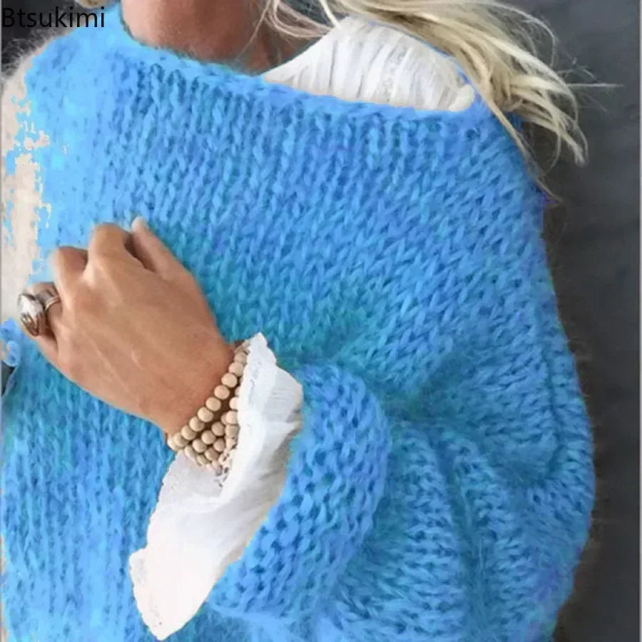 Cozy Mohair Lantern Sweater