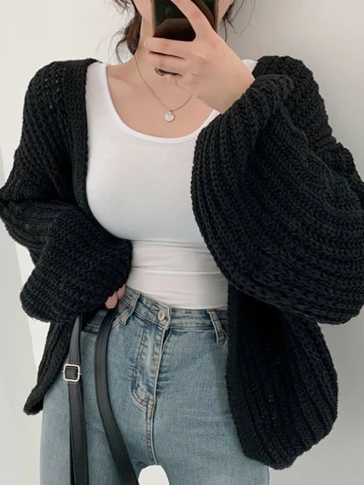 Sweet Knit Lantern Cardigan