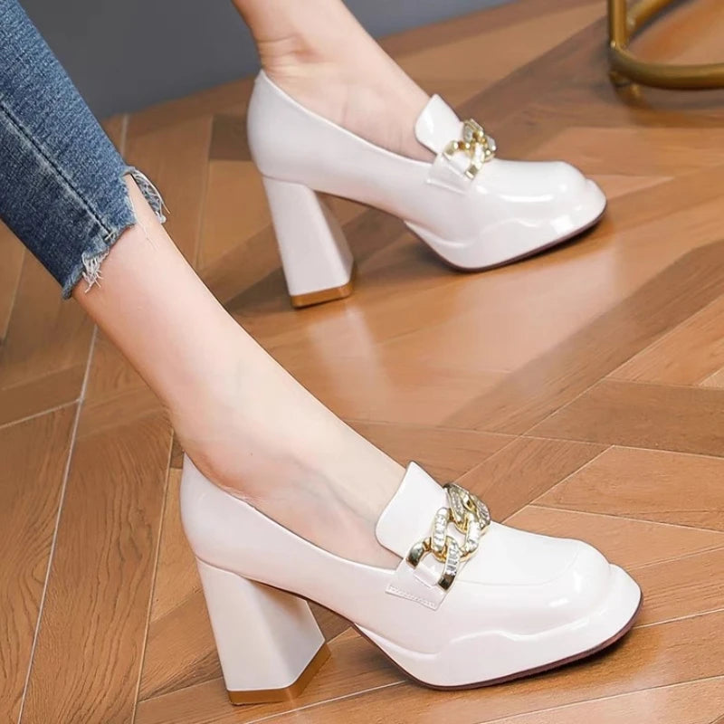 Elegant Mary Jane Thick Heels