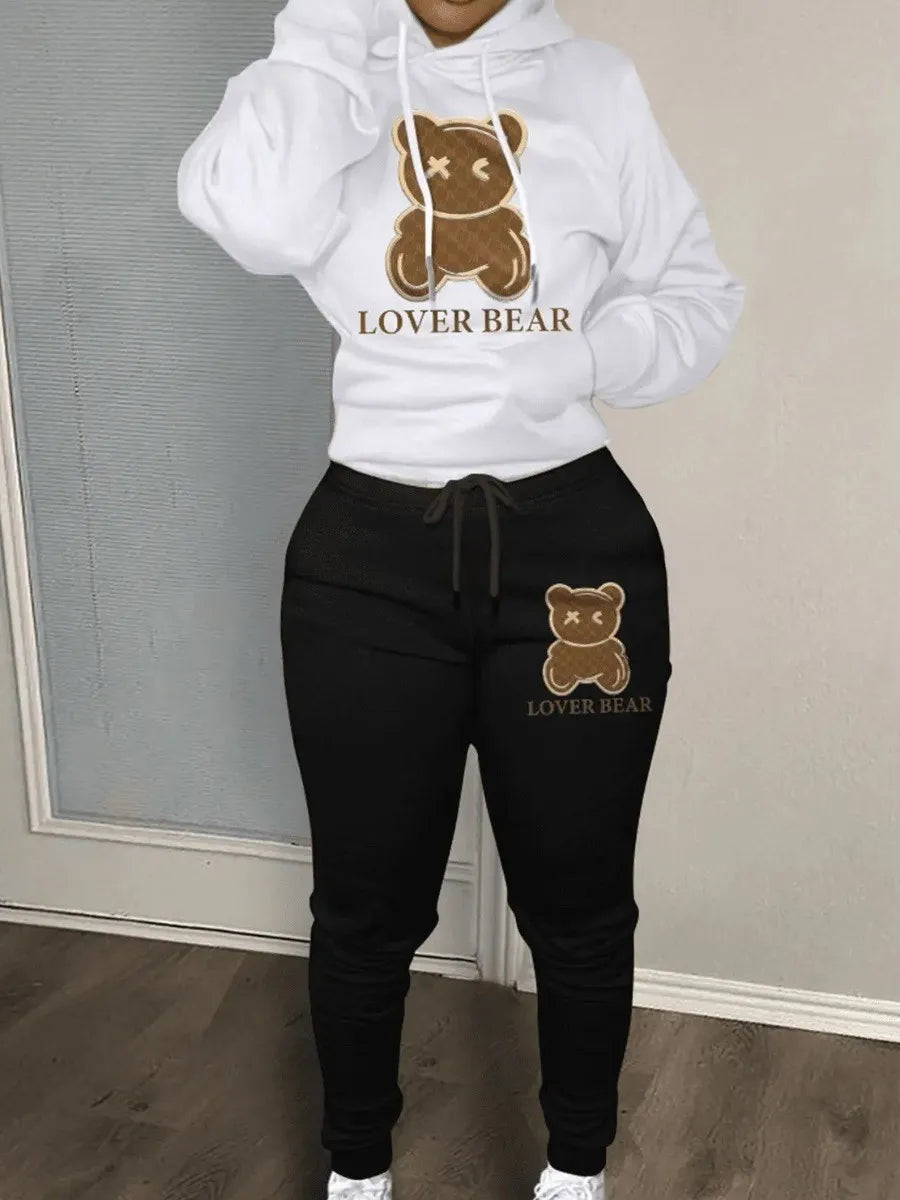 Cozy Lover Bear Tracksuit Set