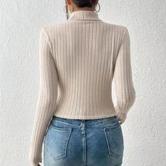 Sexy Slim Fit Turtleneck Top