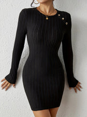 Chic Slim Fit Knit Dress