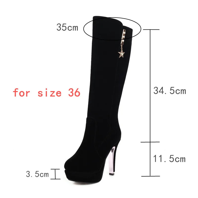 Knee-High Platform Boots