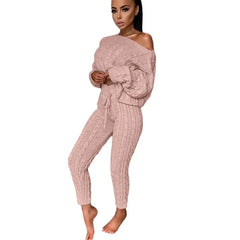 Cozy Knit Two-Piece Women Set