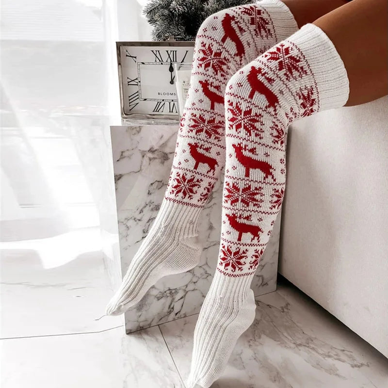 Cozy Christmas Thigh Highs