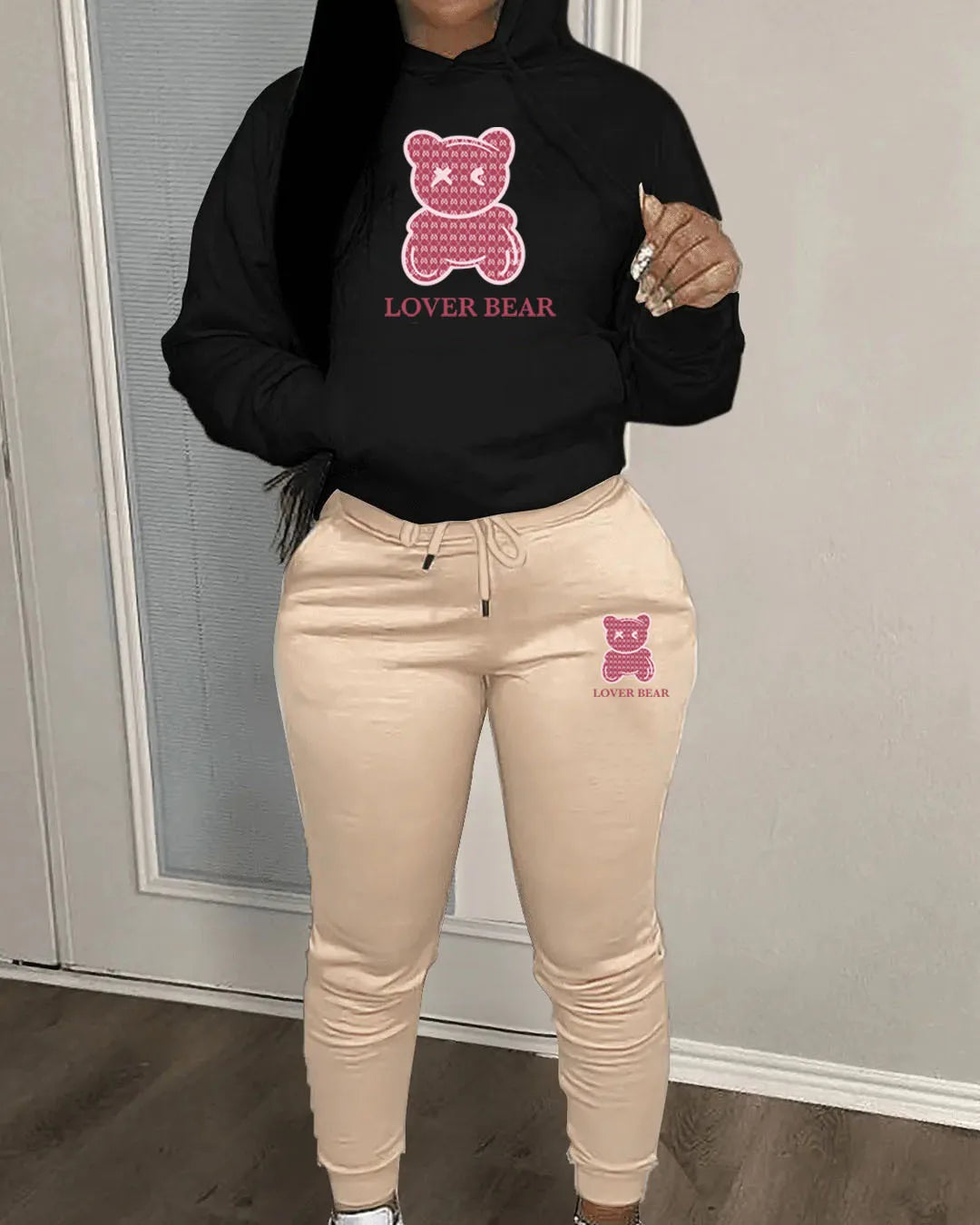 Cozy Lover Bear Tracksuit Set